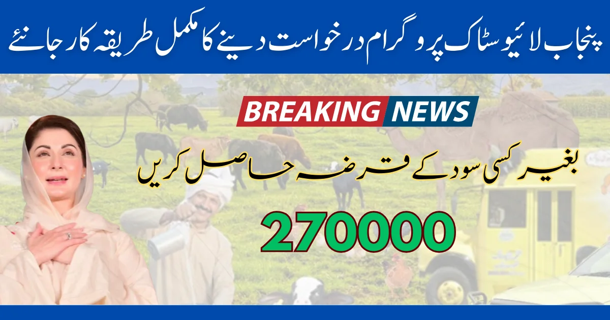 Livestock Card Eligibility & Application Process By Maryam Nawaz